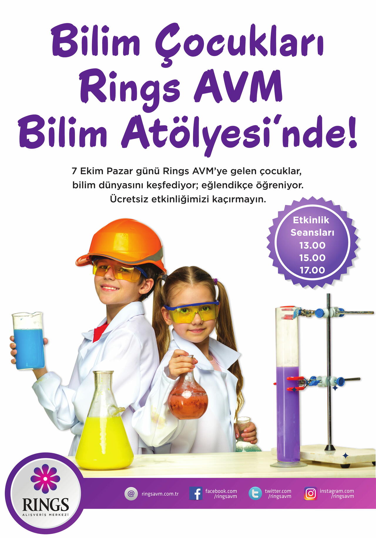 Bilim Çocukları Rings AVM Bilim Atölyesi'nde!