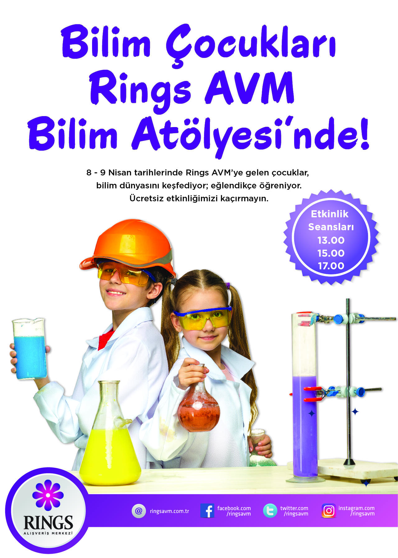 Bilim Çocukları Rings AVM Bilim Atölyesi'nde!