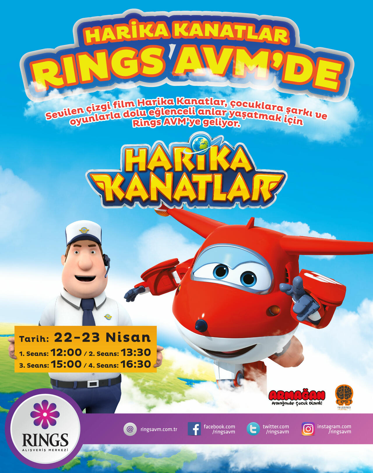 Harika Kanatlar Rings AVM'de.